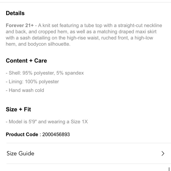 Tube top maxi skirt set - Picture 6 of 6